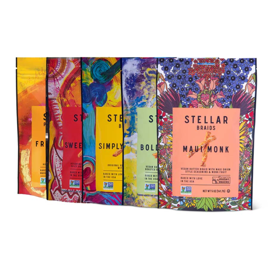 Stellar Snacks Pretzels – 5 oz or 12 oz Bags (5 Assorted Flavors) - A Taste of Kentucky