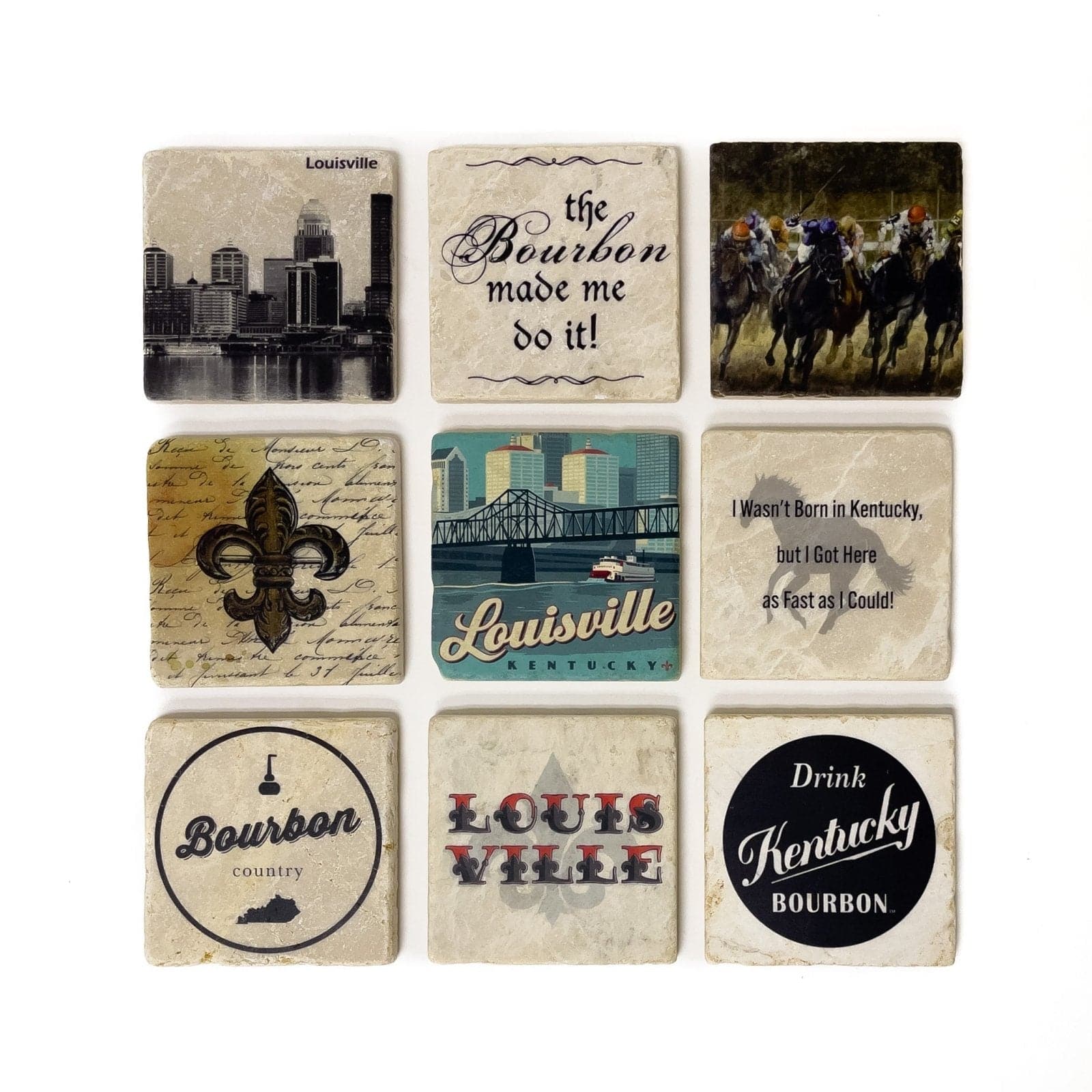 Stone Coasters by Studio Vertu - A Taste of Kentucky