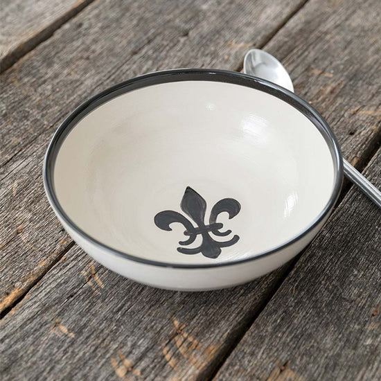 Stoneware & Co - Black Fleur de Lis - A Taste of Kentucky