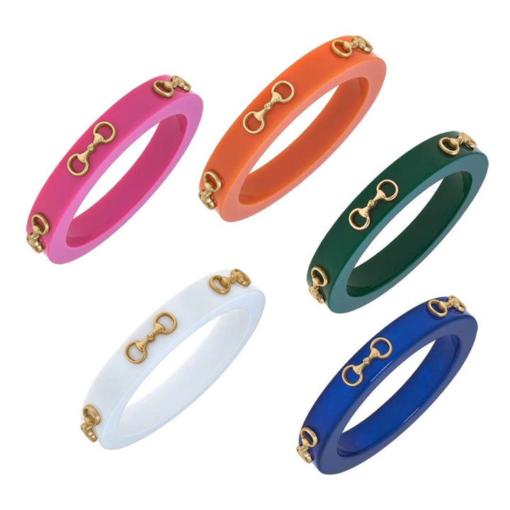Sutton Horsebit Resin Bangle - A Taste of Kentucky