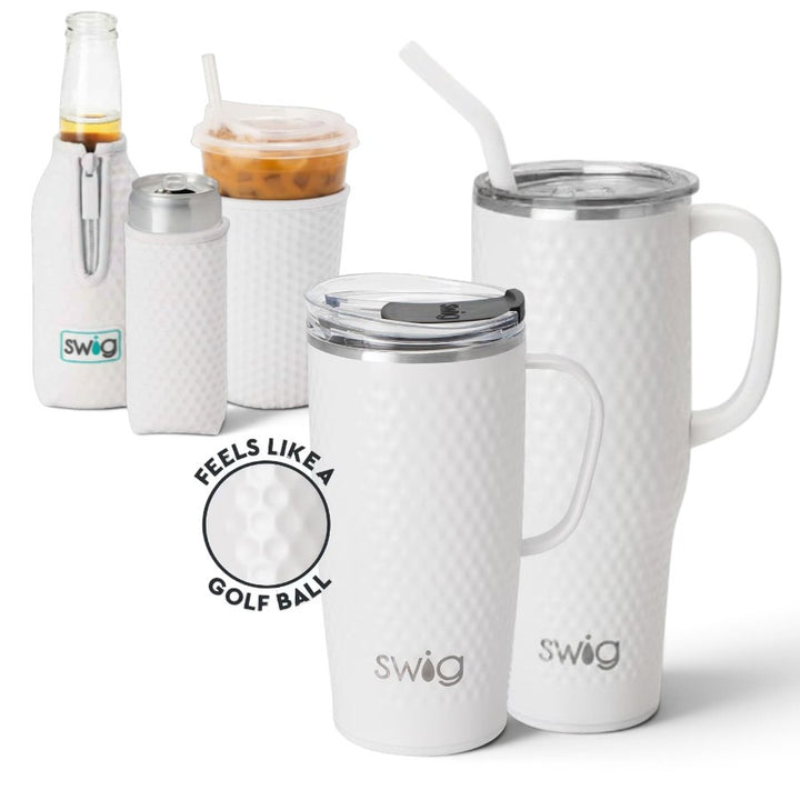 Swig Life Golf Ball Collection | Leakproof Insulated Drinkware & Coolies for Golfers