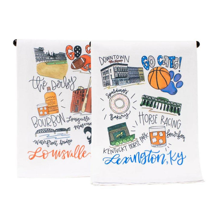Tea Towels - Doodles by Rebekah - A Taste of Kentucky