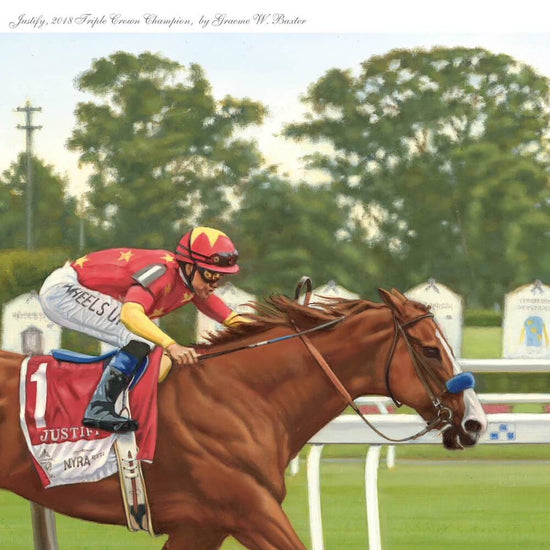 The Justify Triple Crown Limited Edition Print (18x24'') - A Taste of Kentucky