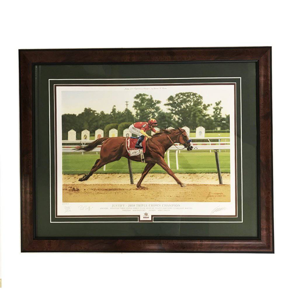 The Justify Triple Crown Limited Edition Print (18x24'') - A Taste of Kentucky