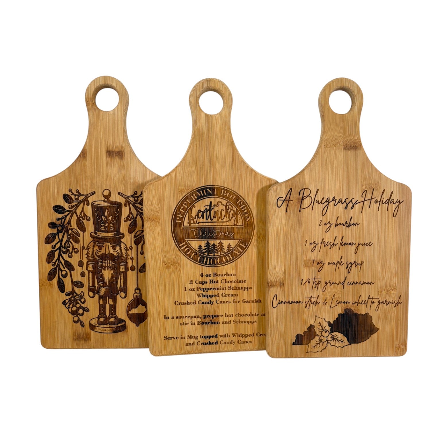Kentucky Christmas Bamboo Cutting Board - Thumbnail 2