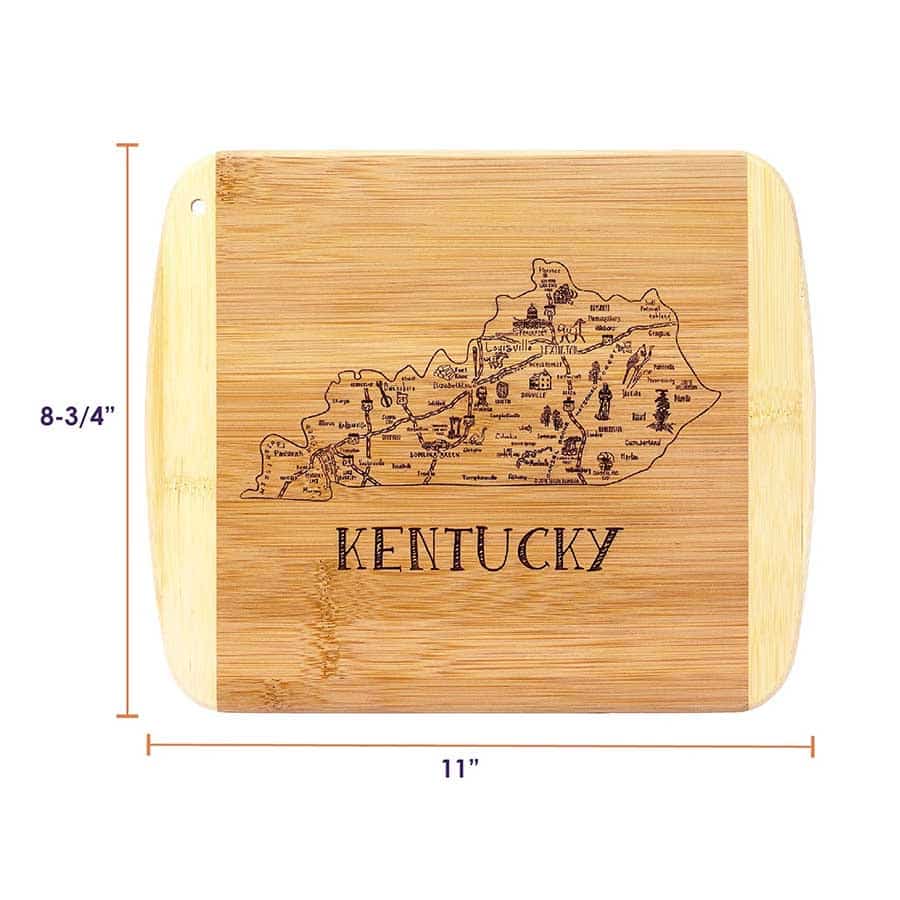Totally Bamboo A Slice of Life Serving & Cutting Board - A Taste of Kentucky