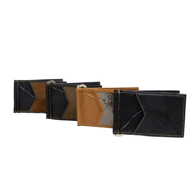 Upcycled Leather Wallet - A Taste of Kentucky