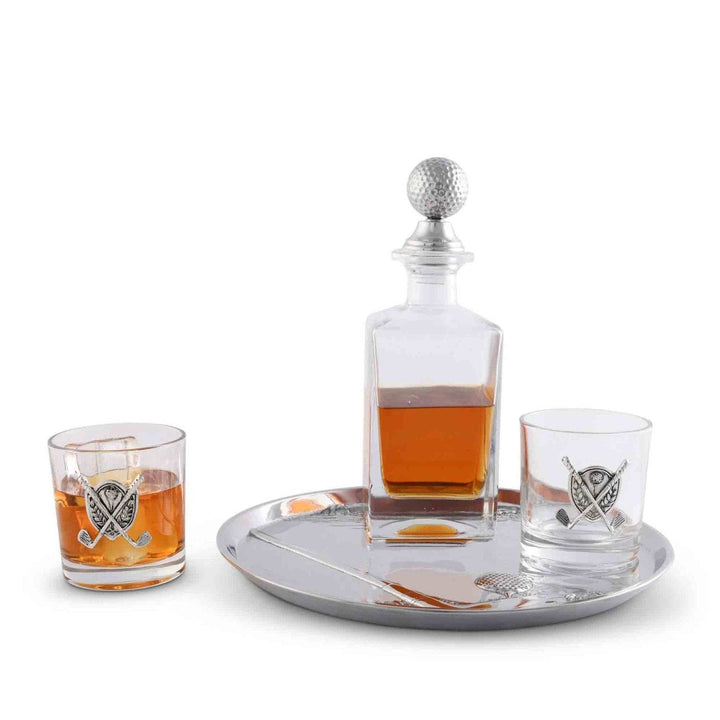 Vagabond House Round Golf Serving Tray - A Taste of Kentucky
