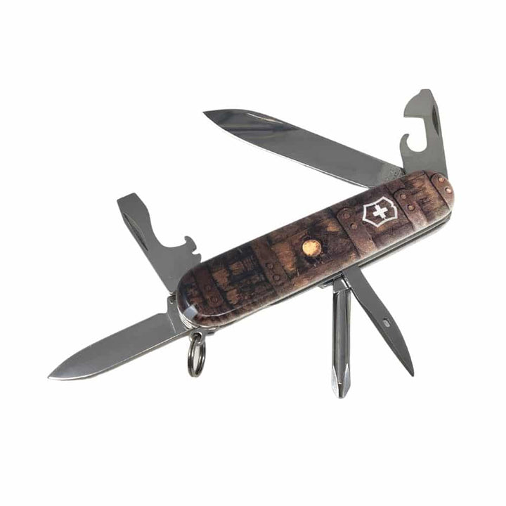 Victorinox Simulated Bourbon Barrel Artwork Tinker Swiss Army Knife - A Taste of Kentucky