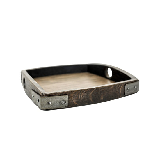 Vino Oak Tray Square | Reclaimed Wine Barrel Serving Tray - A Taste of Kentucky