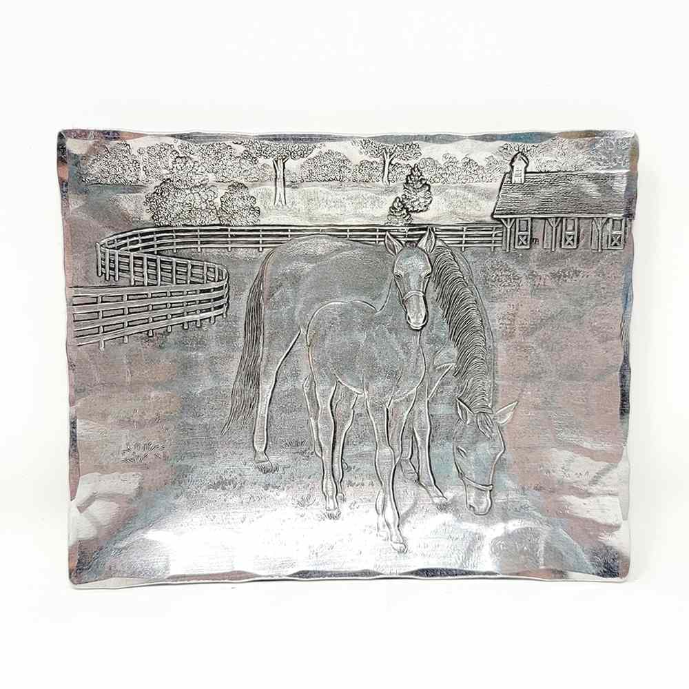 Wendell August Forge Horse Accessory Tray - A Taste of Kentucky