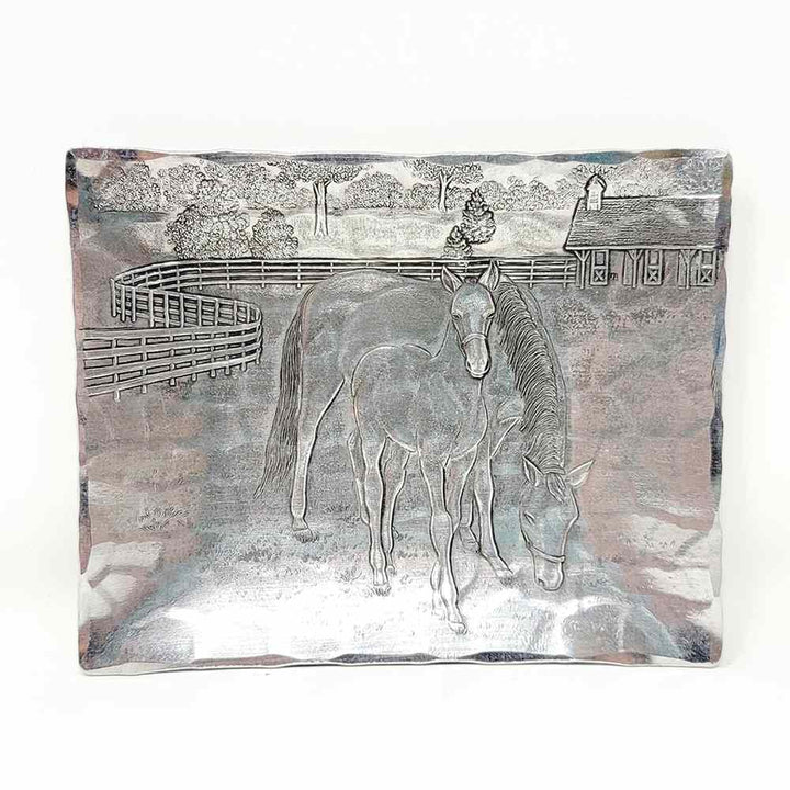 Wendell August Forge Horse Accessory Tray - A Taste of Kentucky