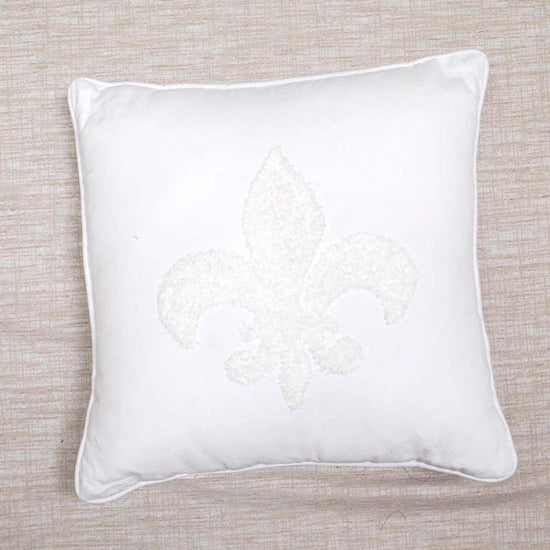 White Embroidered Pillows - A Taste of Kentucky
