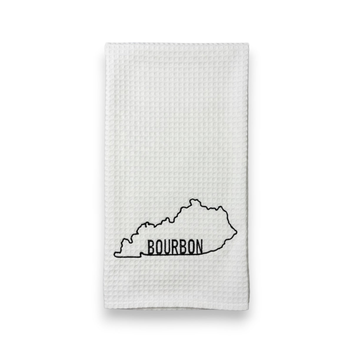 Bourbon Embroidered Tea Towel