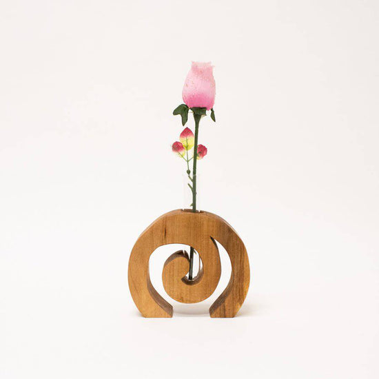 Wooden Spiral Bud Vase - A Taste of Kentucky