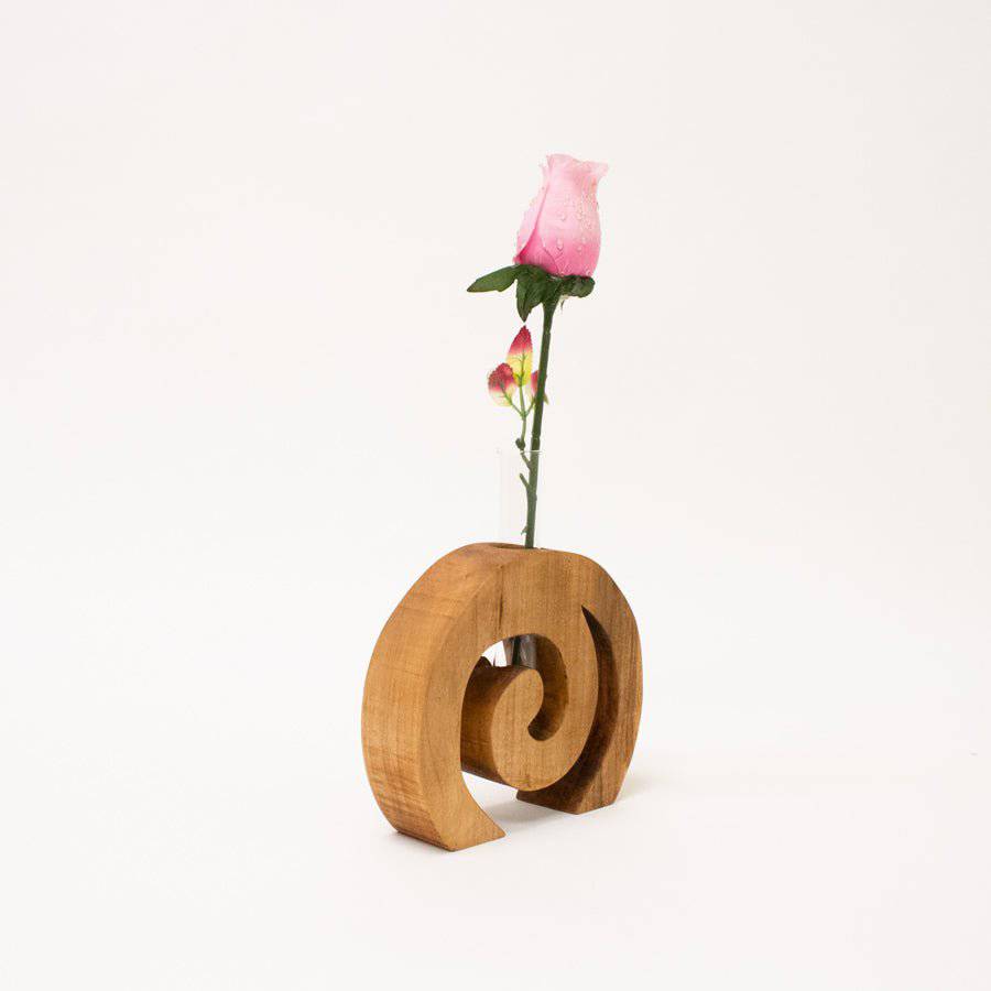 Wooden Spiral Bud Vase - A Taste of Kentucky