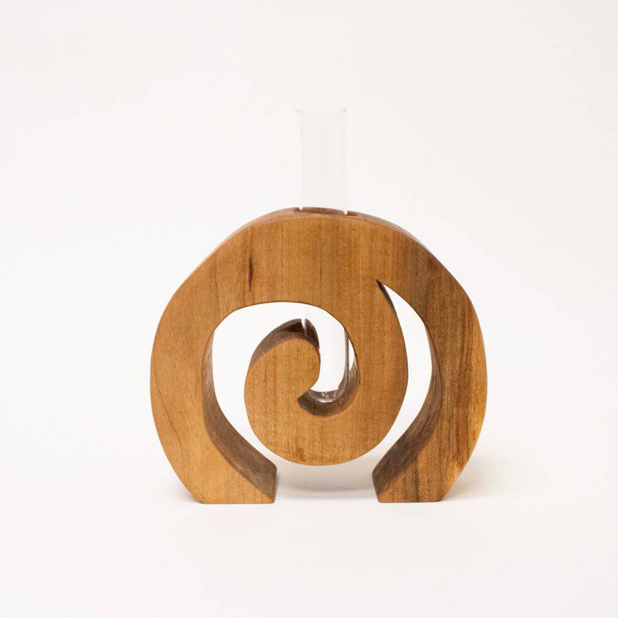 Wooden Spiral Bud Vase - A Taste of Kentucky
