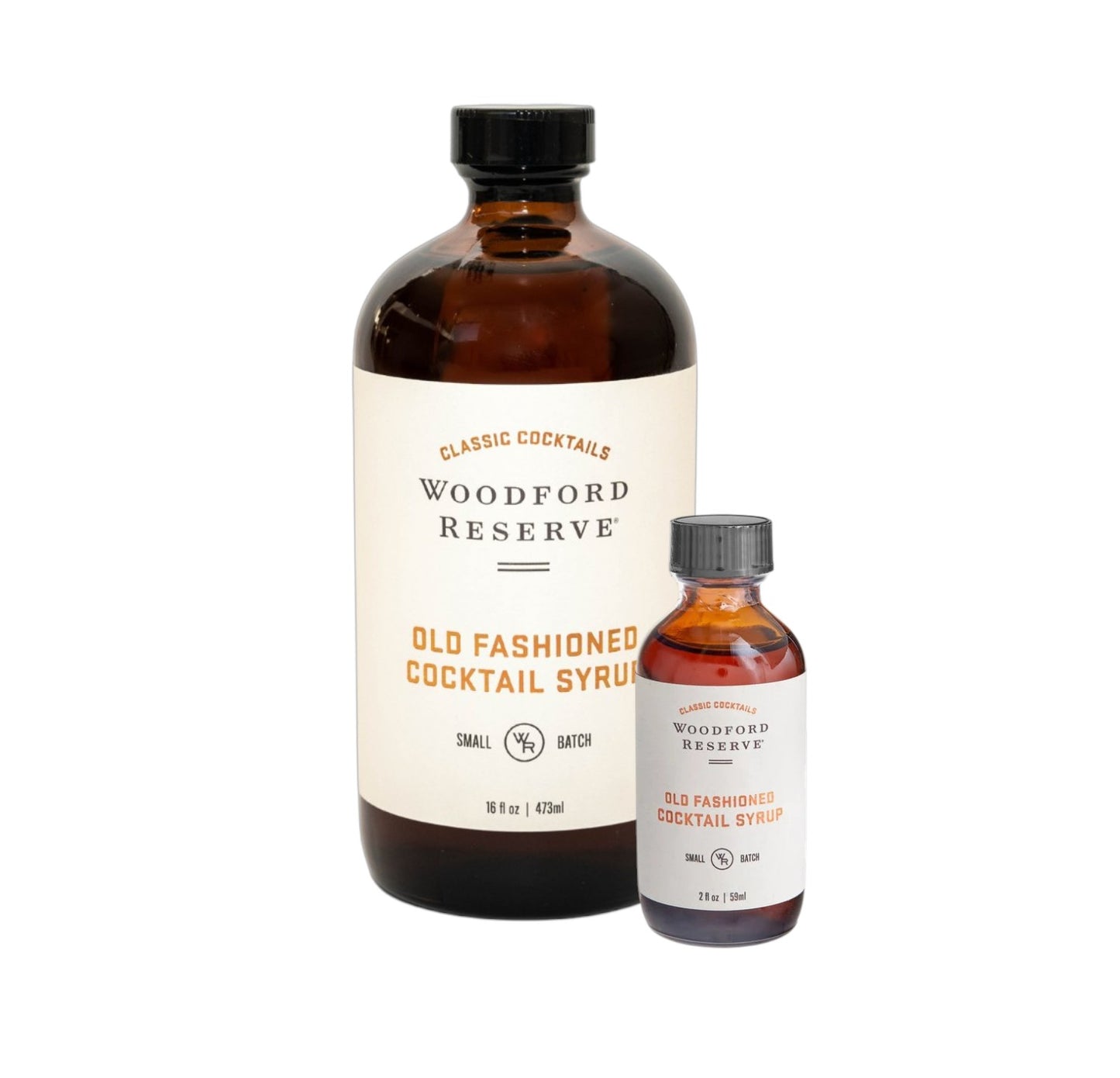 Woodford Reserve Old Fashioned Cocktail Syrup bottle on a white background