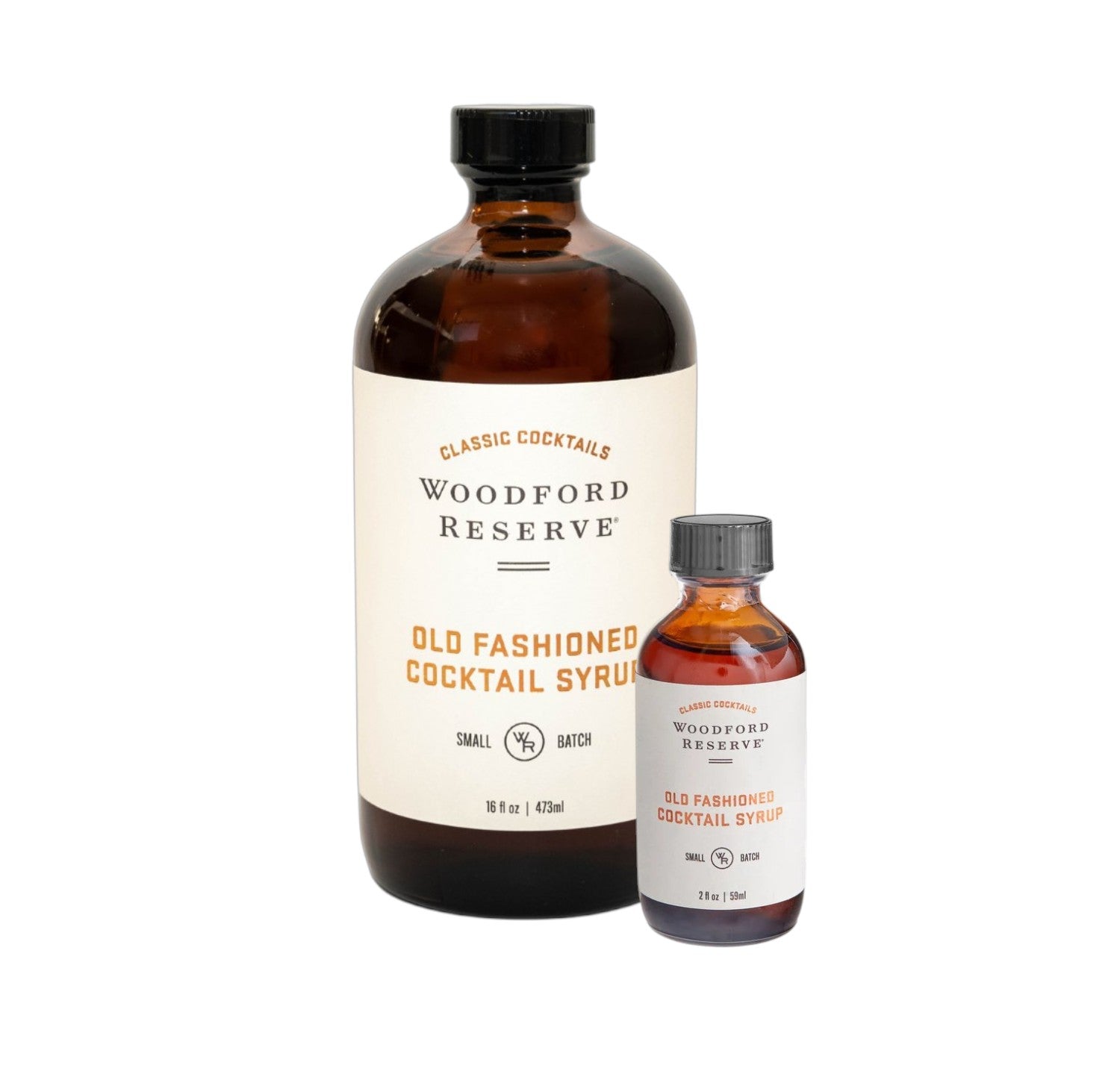 Woodford Reserve Old Fashioned Cocktail Syrup bottle on a white background