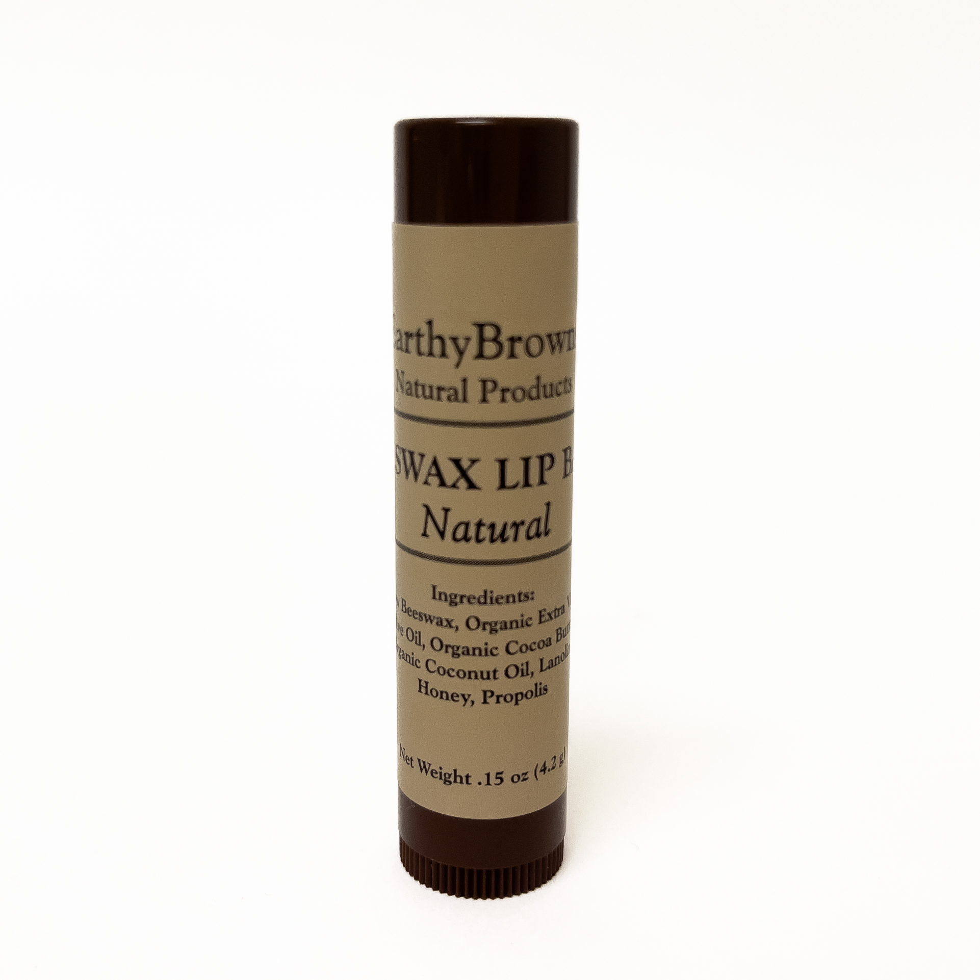 EarthyBrowns Lip Balm Natural