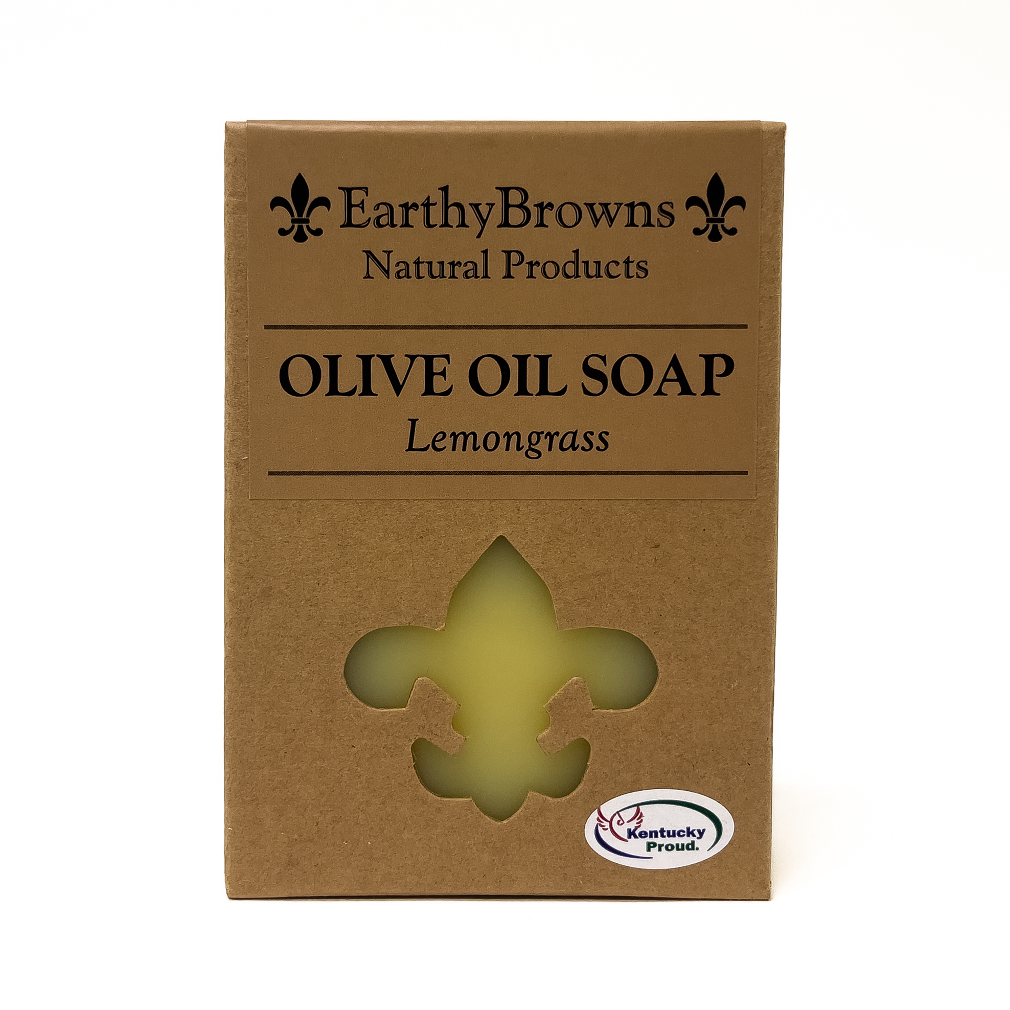 EarthyBrowns Olive Oil Bar Soap Lemongrass