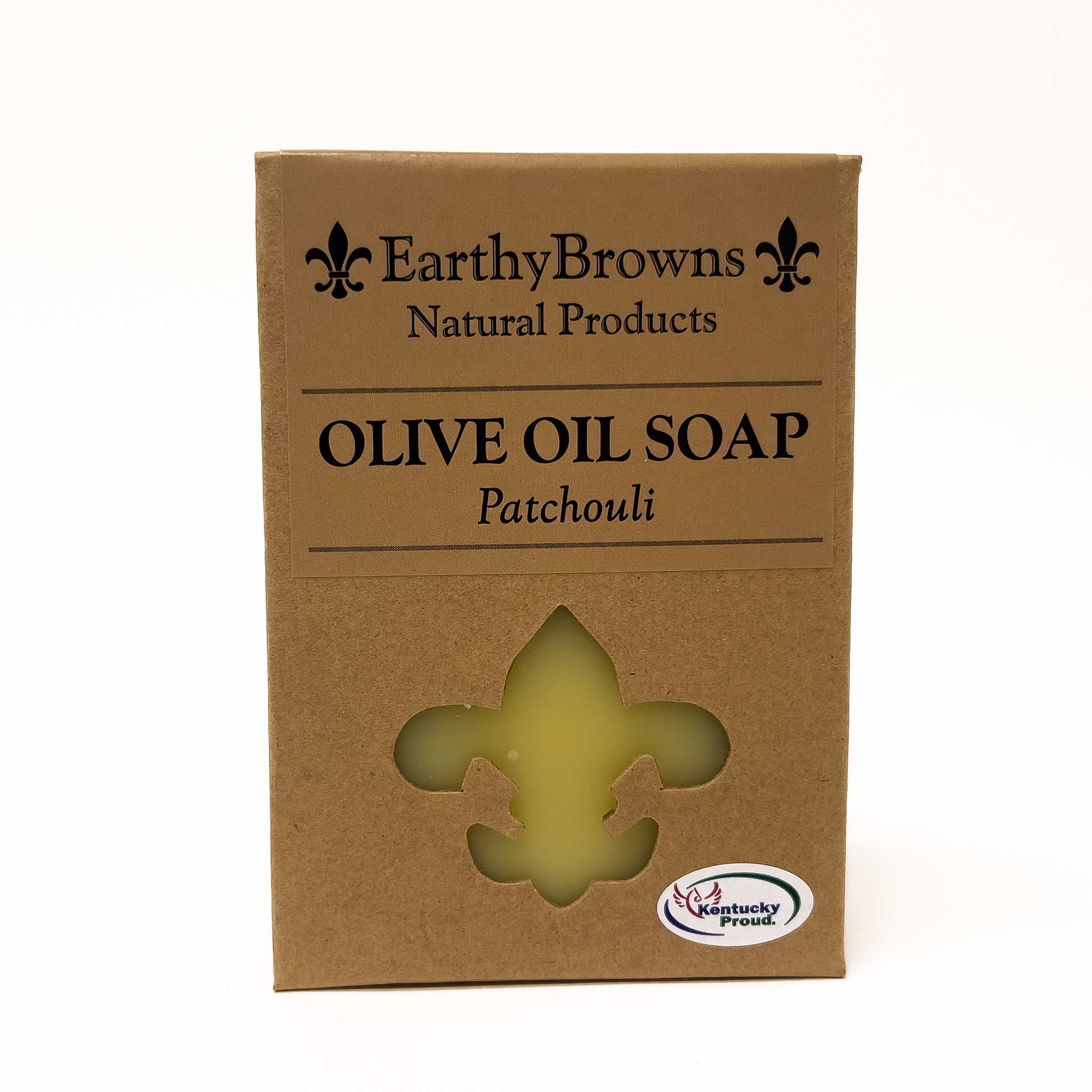 EarthyBrowns Olive Oil Bar Soap Patchouli