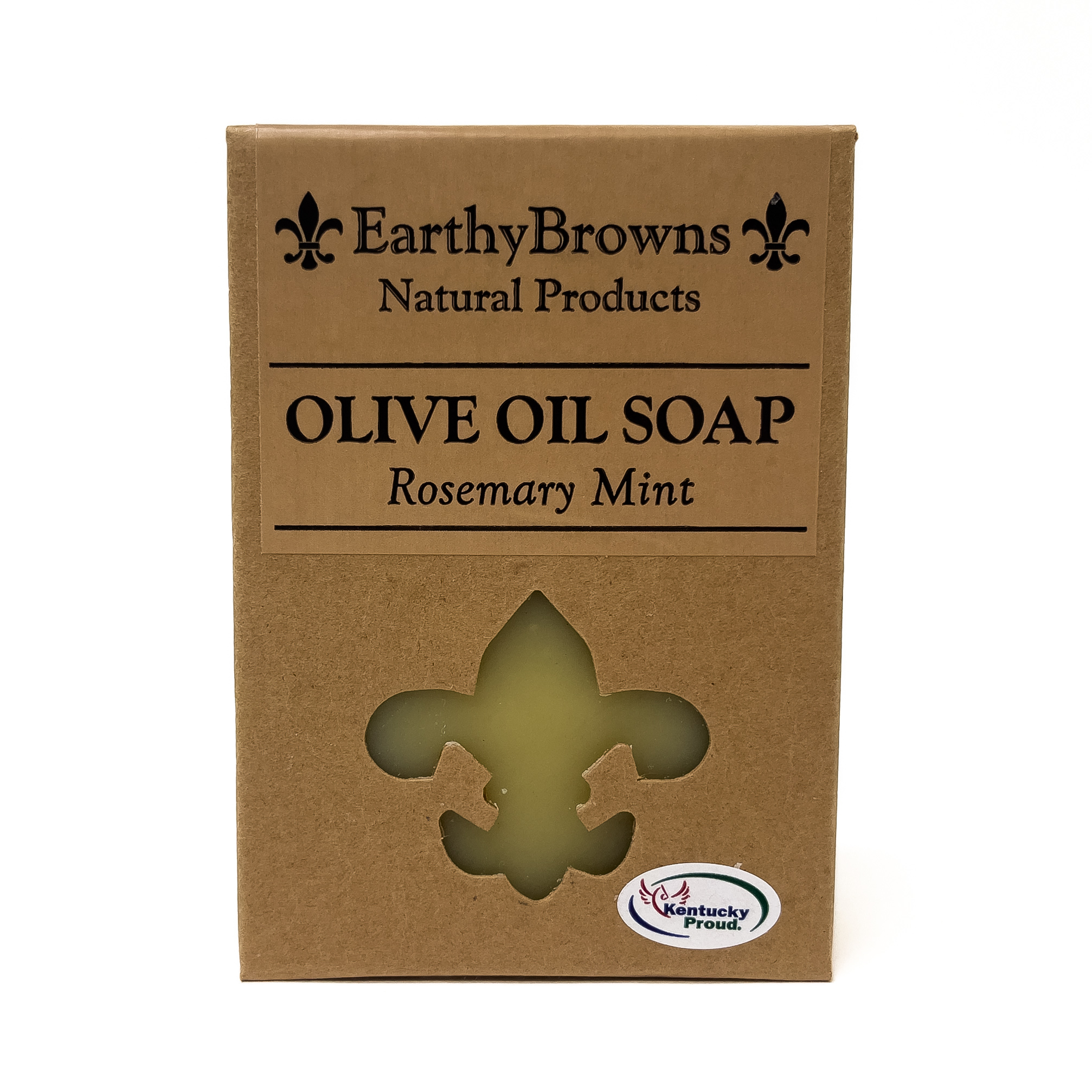 EarthyBrowns Olive Oil Bar Soap Rosemary Mint