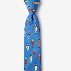 Bringing Up the Rear Tie - blue