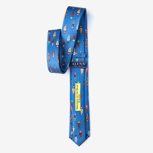 Bringing Up the Rear Tie - blue
