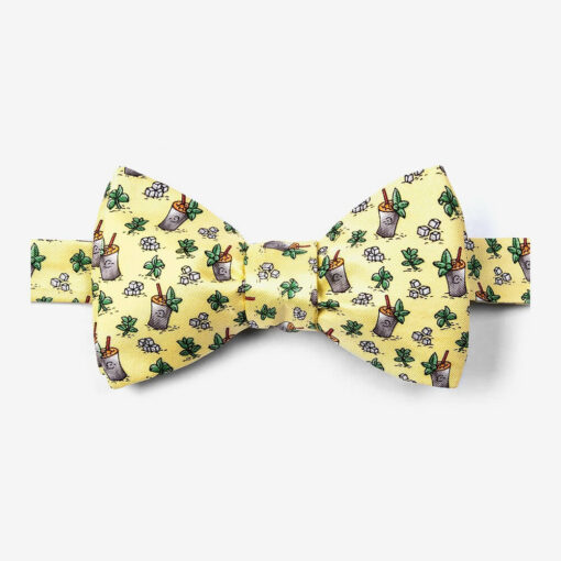 Mint Julep Afternoon Yellow Bow Tie