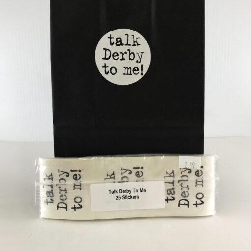 Talk Derby To Me Party Stickers