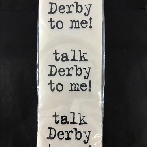 Talk Derby To Me Party Stickers