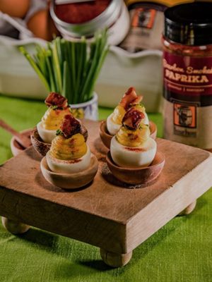 Cream Cheese Deviled Eggs