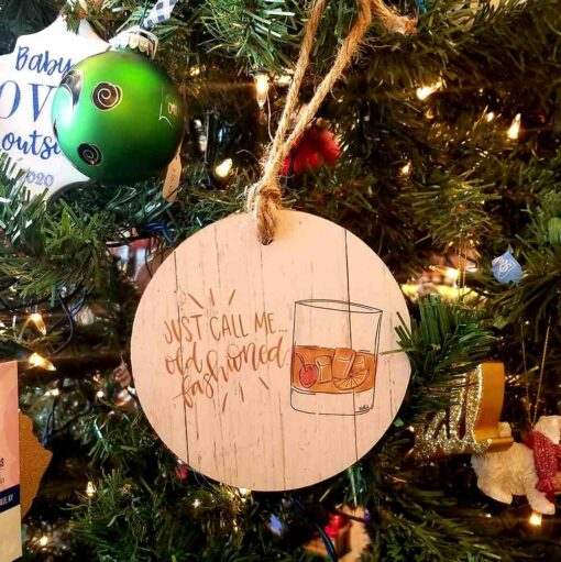 Doodles by Rebekah Christmas Ornaments - fruity rocks glass