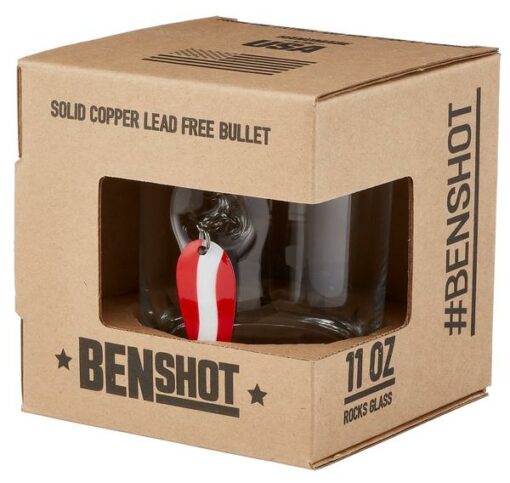 BenShot Fishing Lure Rocks Glass in box