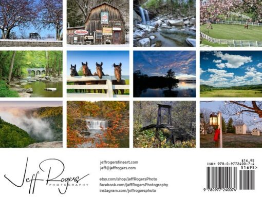 The Beauty of Kentucky 2023 Calendar By Jeff Rogers Photography, INC. - back
