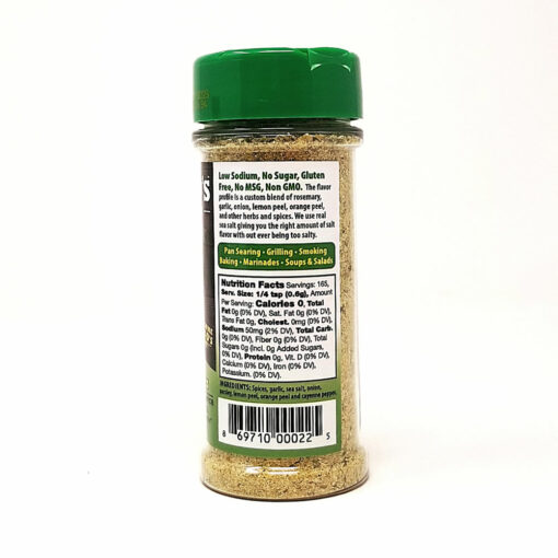 Dan-O's Seasoning - back