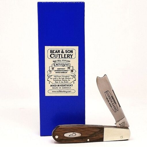 Kentucky Bourbon Barrel Wood Razor Barlow with box