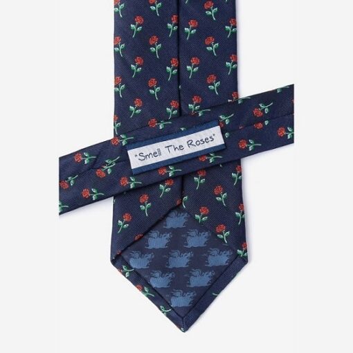 Smell The Roses Navy Tie