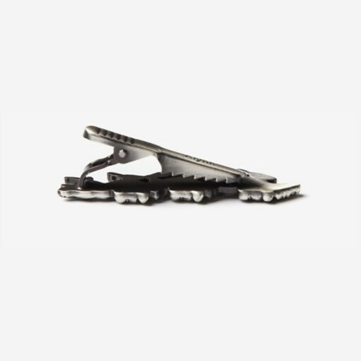 Race Day Antiqued Silver Tie Bar