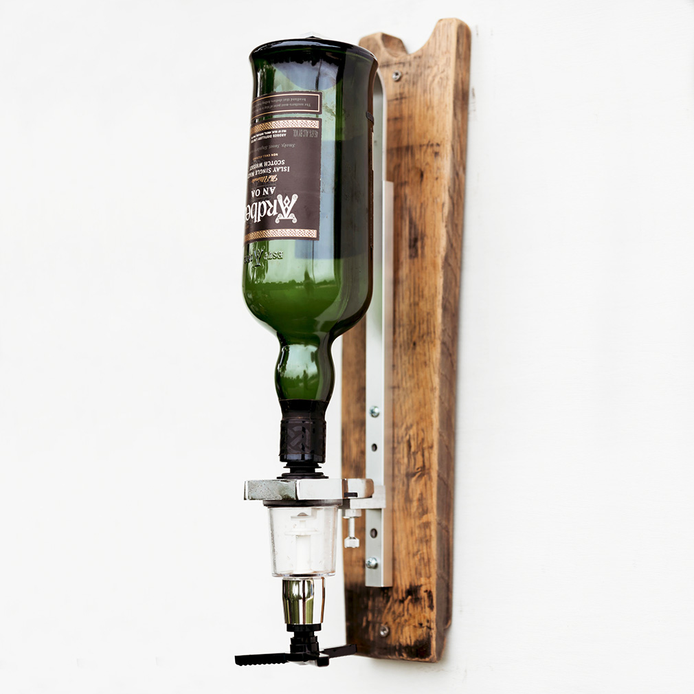 Wall-Mounted Wine Openers : Wine Barrel One-Pull Bottle Opener