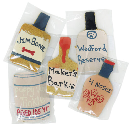Wigglewow® Bourbon Bottle Inspired Dog Treats - assorted