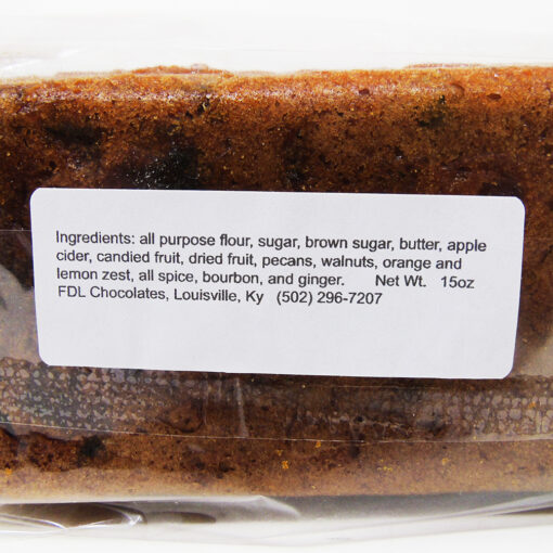 Bourbon Fruitcake ingredients