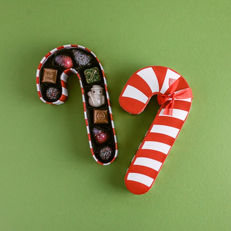 Ghyslain’s Candy Cane Gift Box Gourmet Chocolate