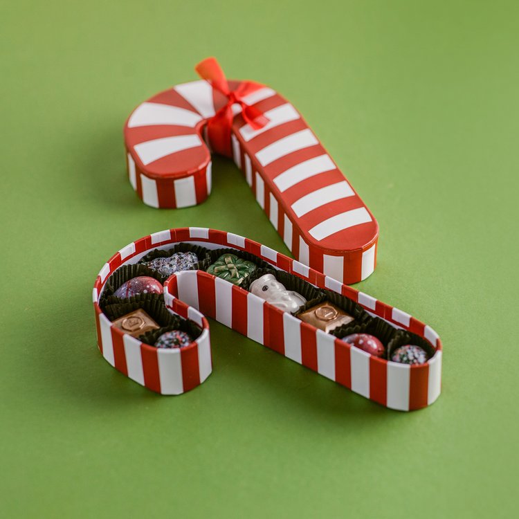 Ghyslain’s Candy Cane Gift Box Gourmet Chocolate