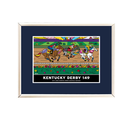 Art of Kentucky Derby 149 Framed Postcard
