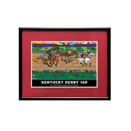 Art of Kentucky Derby 149 Framed Postcard