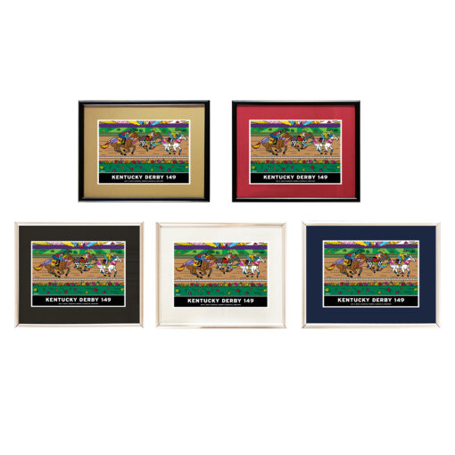 Art of Kentucky Derby 149 Framed Postcard