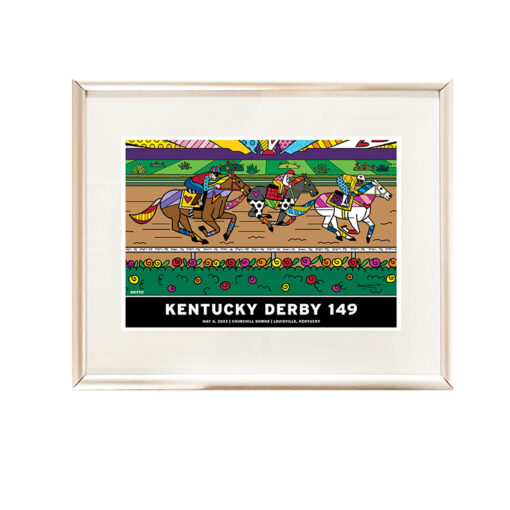 Art of Kentucky Derby 149 Framed Postcard