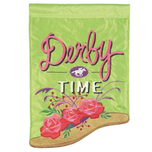 Derby Time Garden Flag